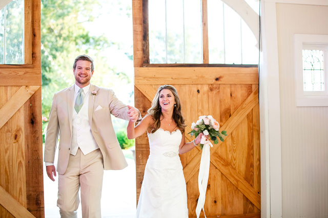 A rustic yet chic Nashville wedding with a neutral palette of blush and ivory by Erin Lee Allender Photography