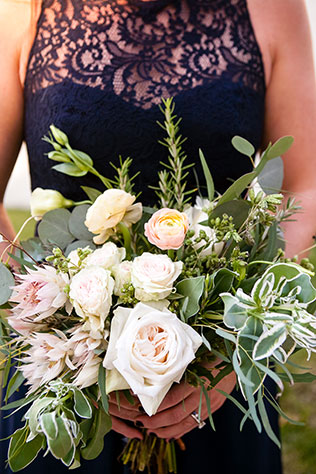 A stylish Southern wedding at an urban Nashville venue with a classic neutral palette by The Collection