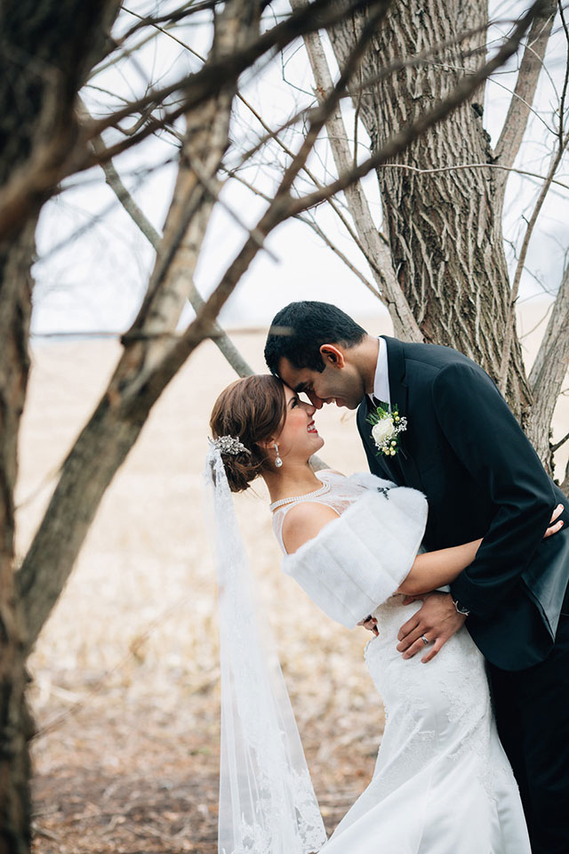 A rustic winter wedding blending Indian culture and Christian faith | Traci and Troy: http://www.traciandtroy.com