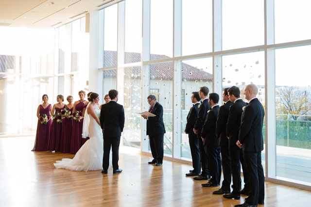 A lovely jewel toned and watercolor Columbus Museum of Art wedding by Two Maries