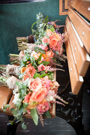 A Cork Factory wedding with rustic, handmade wooden details // photo by Two Sticks Studios: http://twosticksstudios.com || see more on https://blog.nearlynewlywed.com