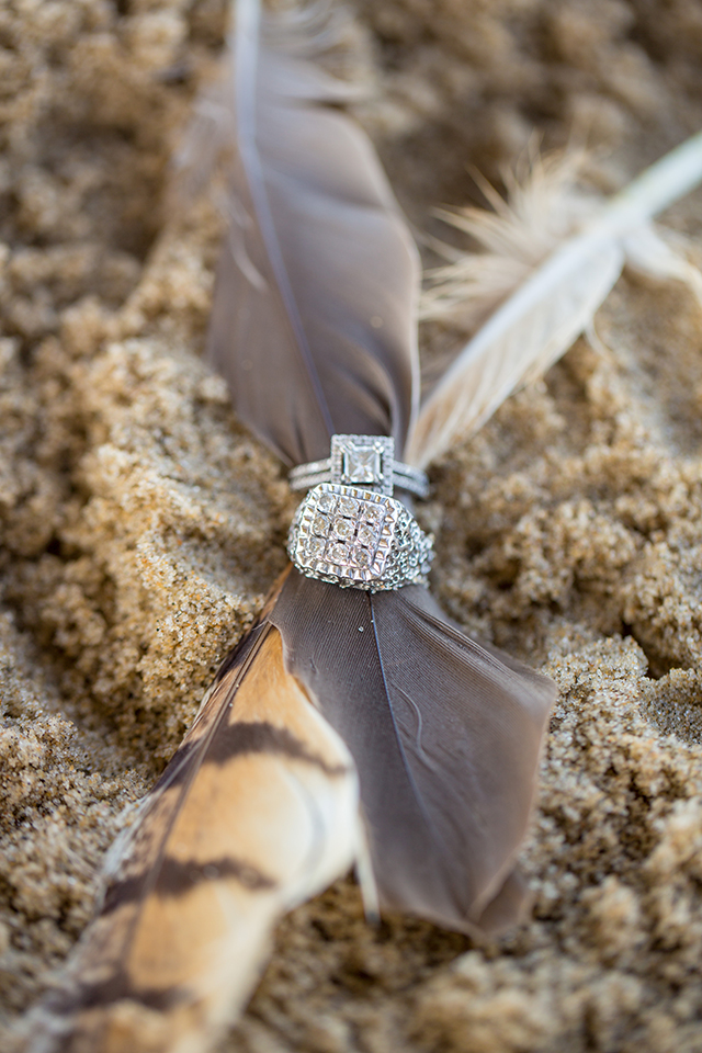 An intimate boho beach elopement in Virginia Beach // photos by T.Y. Photography: http://trulyty.com || see more on https://blog.nearlynewlywed.com