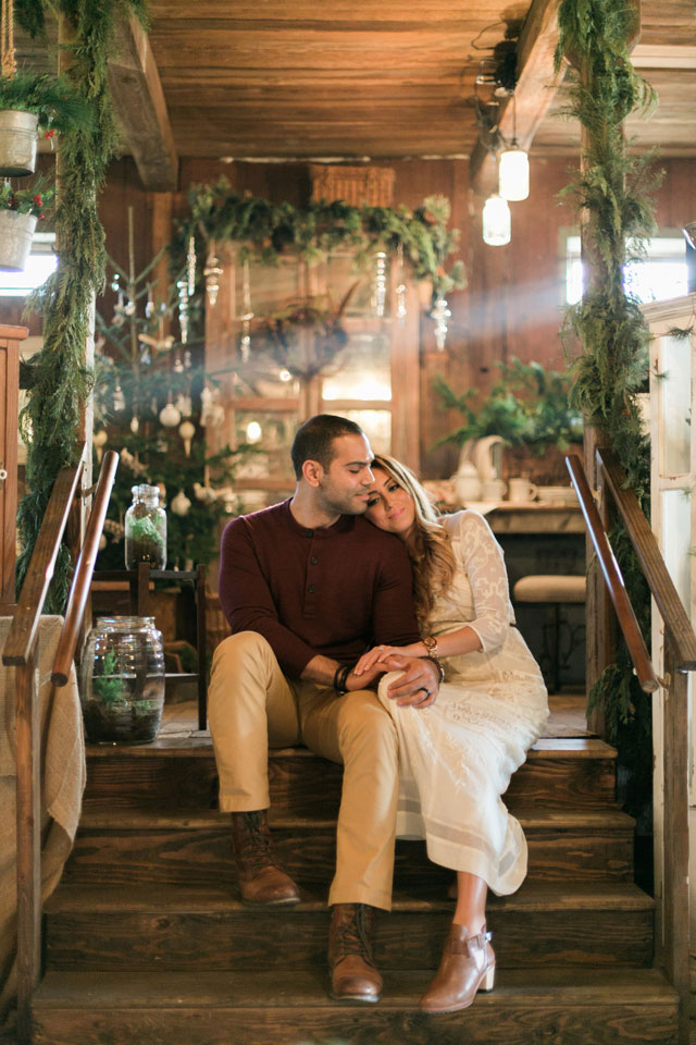 A cozy winter engagement shoot in New Jersey including a candlelit picnic | Whimsical Imagery by Amberlee: http://www.whimsicalimagery.com