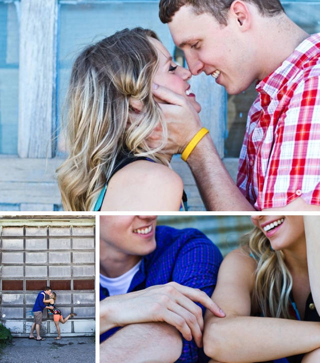 A paint war engagement by Yvonne Denault Photography || see more on blog.nearlynewlywed.com